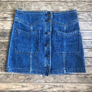 Free People Denim Skirt